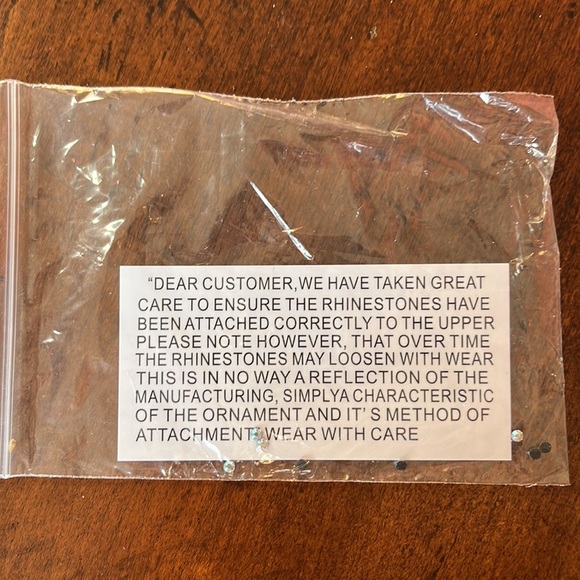 Silver kitten heel with iridescent gems on heel and toe - Picture 11 of 11